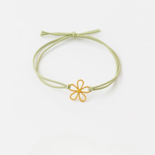 Fresh and Elegant Hair Ties for Women - Korean Trendy Hollow Flower Minimalist Hair Loops and Ponytail Elastic Bands