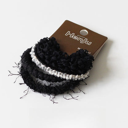 Knitted Hemp Hair Tie for Women, 2024 New High-end Hair Elastic, Durable High-stretch Hair Loop for Tying Hair