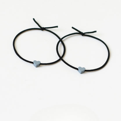 Heart Hair Ties For Couples, Two-In-One And Stylish For Women And Men To Tie Hair