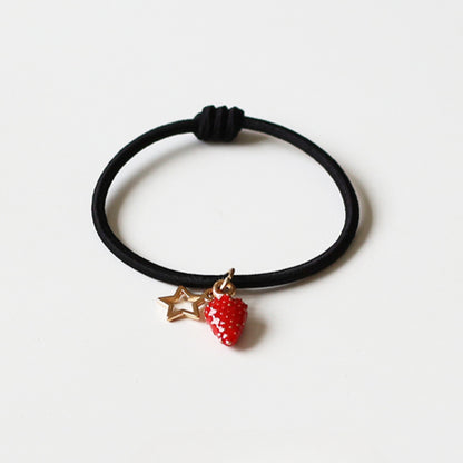 Persimmon Wish Bracelet Hair Tie - Cute Trendy Lucky Hair Accessory, New Simple and Elegant Small Elastic Hair Band