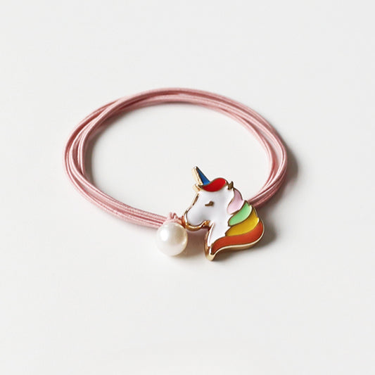 Rainbow Cartoon Hair Ties Cute Simple Forest Hairbands Trendy Hair Accessory