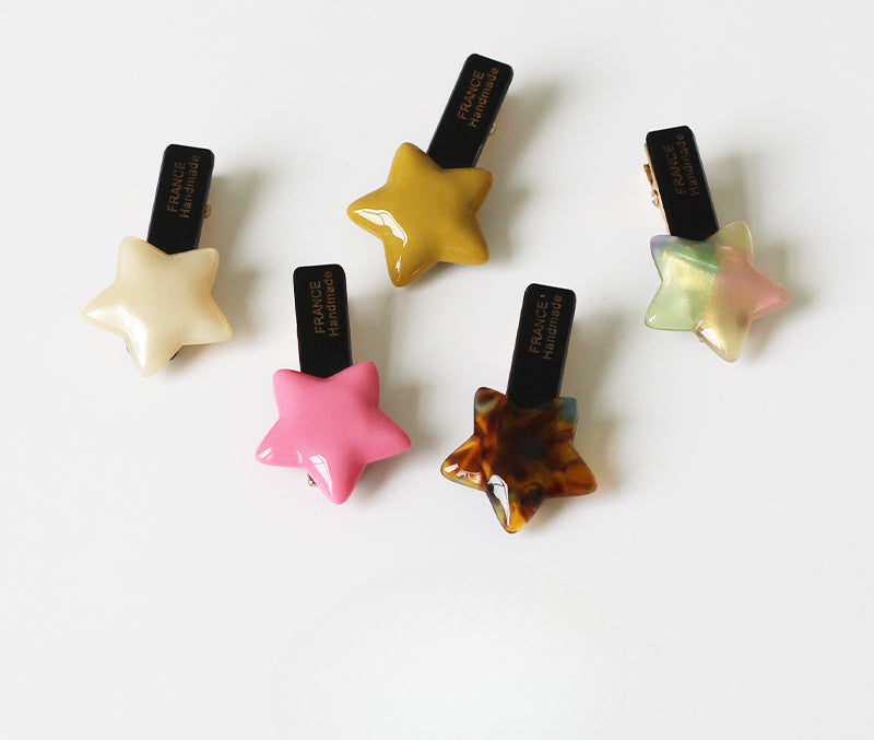Star Hair Clip for Women, 2024 New High-end Bangs and Side Hair Clip, Stylish Duckbill Hairpin