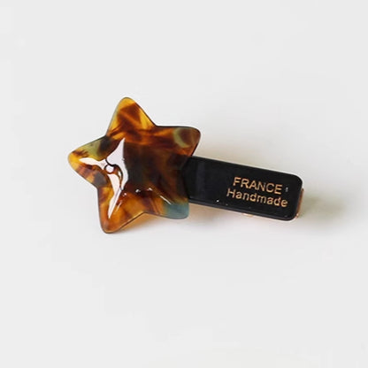 Star Hair Clip for Women, 2024 New High-end Bangs and Side Hair Clip, Stylish Duckbill Hairpin