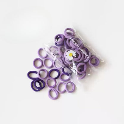 50-Pieces Seamless Hair Tie for Girls - High Elasticity Non-Damaging Hair Band, Elastic for Tying Hair, Hair Holder and Accessory