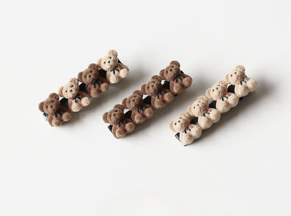Velvet Bear Hair Clips, Cute And Stylish For Women To Style Hair