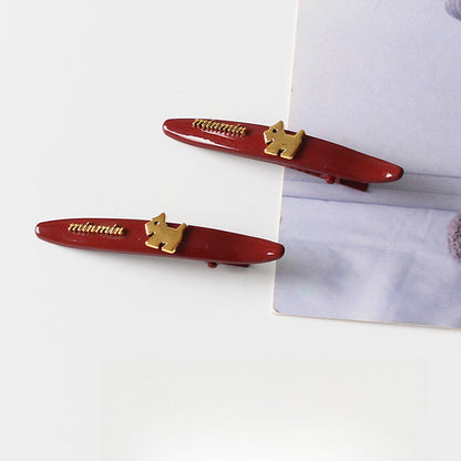 Dog Hair Clip for Women, 2024 New High-end Side Bangs Clip, Forehead Flyaway Clip
