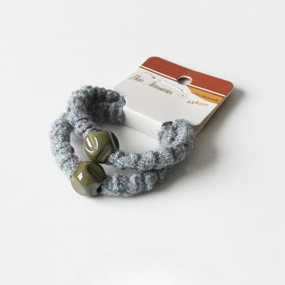 Knitted Wave Hair Ties, High-End And Durable For Women To Tie Hair