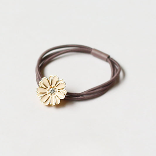 Korean Hair Ties Simple Daisy Hairbands Hair Accessories Bun Hair Ties Brooch