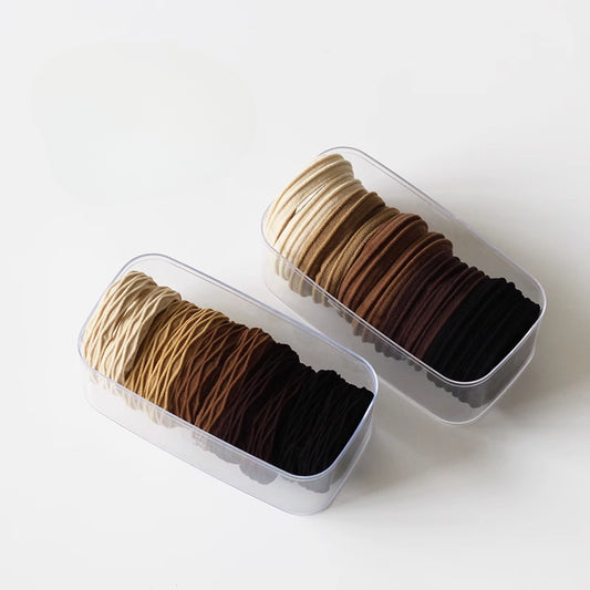 10-Pack Versatile Thick Hair Ties - High Elasticity Ponytail Bands, Non-Damaging Durable Hair Ties and Accessories