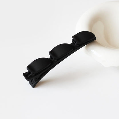 Matte Frizz Control Clip Bangs Forehead Simple Lazy Braid Hair Accessory Women