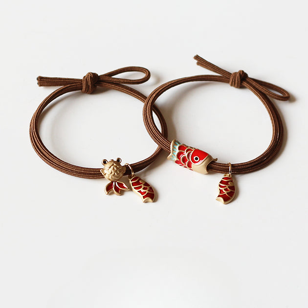 Leaping Dragon Gate Hair Tie - 2024 New Trendy Student Hair Band, Lucky Elastic for Women's Hair Ties