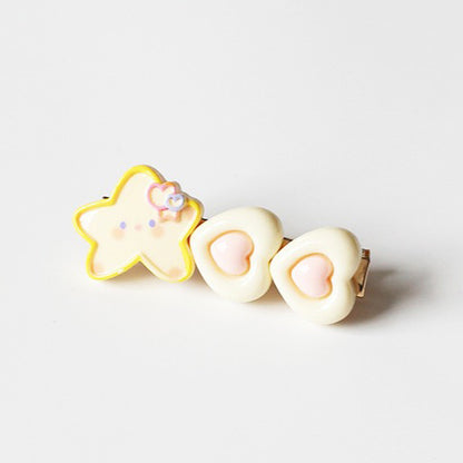 Yellow Star Hair Tie, Cute Trendy Elastic, High Elasticity Durable Hair Loop for Ponytails and Updos