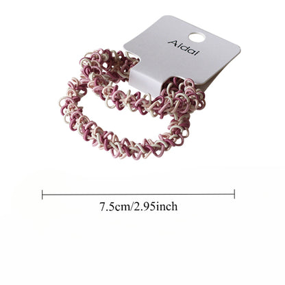 Openwork Knit Hair Ties, Durable And Stylish For Women To Style Hair