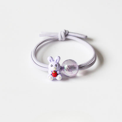Bunny Ears Hair Tie - Women's Trendy New Elegant Hair Band, Simple Cute Elastic for Women's Hair Ties