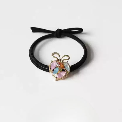 Bracelet Hair Ties - Elegant Beaded Elastic Bands, Cool Style Pearl Hair Ties, Fresh Ponytail Accessories