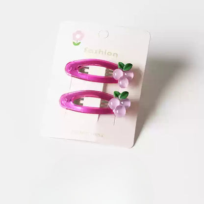 Candy Fruit Hair Clips Women New Cute Cartoon Side Hair Accessory