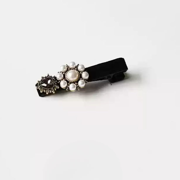 Baroque Hair Clip Side Trendy New Vintage Bangs Clip Elegant Hair Accessory