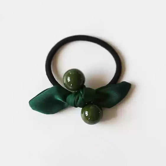 Korean Minimalist Women's Elastic Hair Tie - Bow Hair Band, Trendy Hair Accessory, Unique and Luxurious Exquisite Style