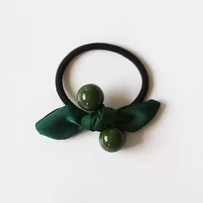 Korean Minimalist Women's Elastic Hair Tie - Bow Hair Band, Trendy Hair Accessory, Unique and Luxurious Exquisite Style