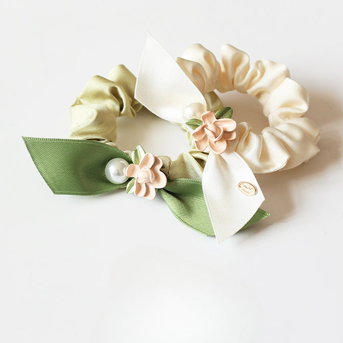 Rose Large Intestine Hair Tie - Trendy Elegant Elastic Band for Women's Hair Ties, Premium Hair Accessory