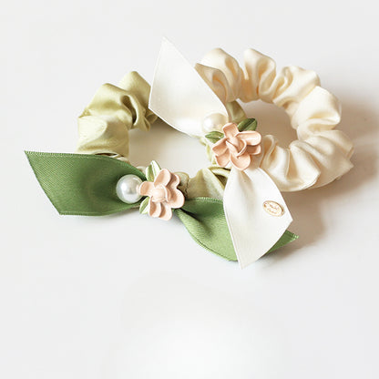 Rose Large Intestine Hair Tie - Trendy Elegant Elastic Band for Women's Hair Ties, Premium Hair Accessory