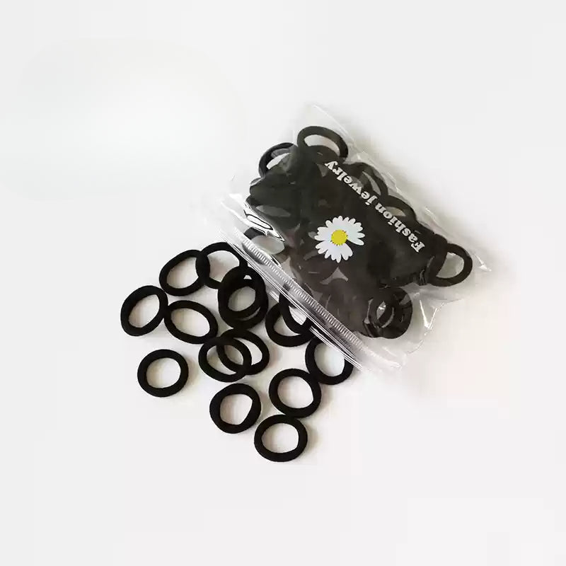 50-Pieces Seamless Hair Tie for Girls - High Elasticity Non-Damaging Hair Band, Elastic for Tying Hair, Hair Holder and Accessory