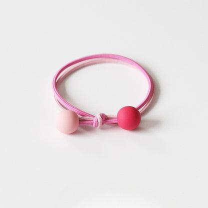 Dual-Tone Pearl Hair Tie, Cute And Durable Elastic Hair Accessory.