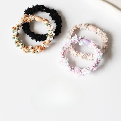 2-Piece Hair Tie Set - Trendy Elegant Elastic Bands, High Elasticity Durable Hair Ties and Small Hair Holders for Women