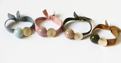Wide Hair Tie Simple Ponytail Band Women Elegant Hair Accessory Trendy Style