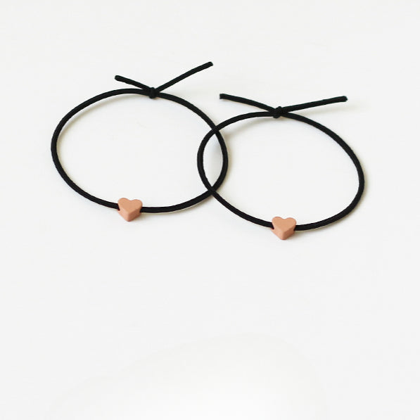 Heart Hair Ties For Couples, Two-In-One And Stylish For Women And Men To Tie Hair