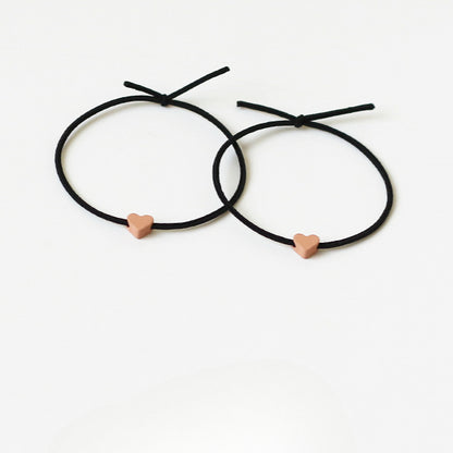 Heart Hair Ties For Couples, Two-In-One And Stylish For Women And Men To Tie Hair