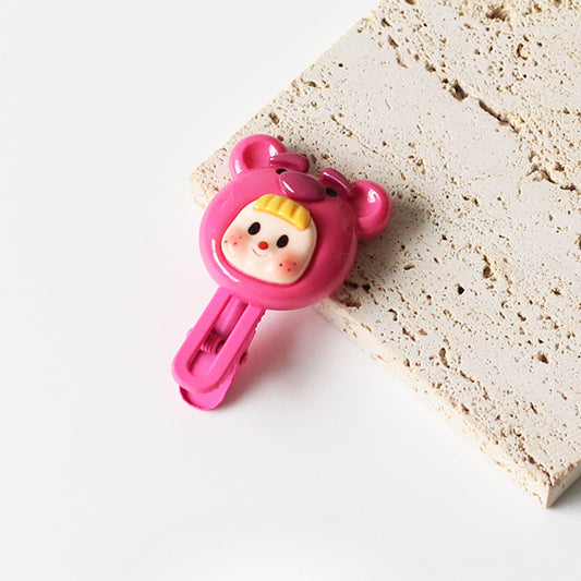Smiling Girl Hair Clips - 2024 New Cute Bang Clips, Exquisite Side Clips and Hairpins for Forehair
