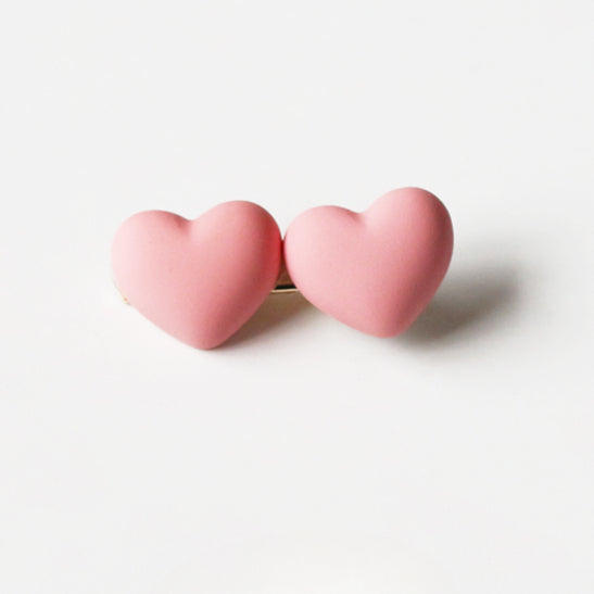 Pink Hair Clip Cute Side Accessory Playful Design For Women Girly Hairpin