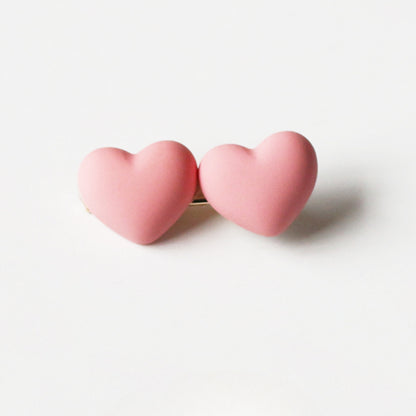 Pink Hair Clip Cute Side Accessory Playful Design For Women Girly Hairpin