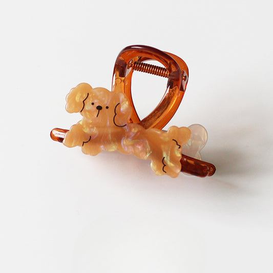 Small Animal Claw Clips for Women - 2024 New Premium Shark Clips for Thin Hair, Half-Up Hair Clips for Back of Head