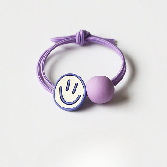 Periwinkle Blue Elastic Bands, Japanese and Korean Inspired Elegant Hair Ties for Women's Hair Loops