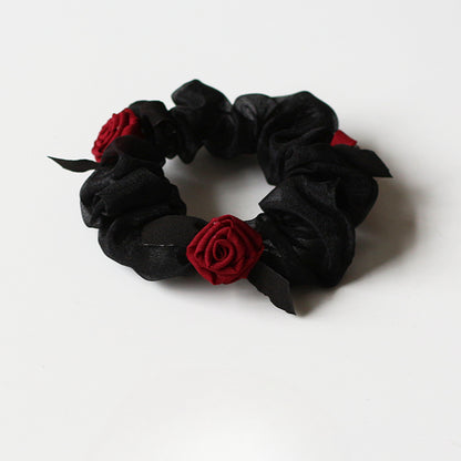 Rose Hair Tie Trendy New Elegant Simple Ponytail Band Women Hair Accessory