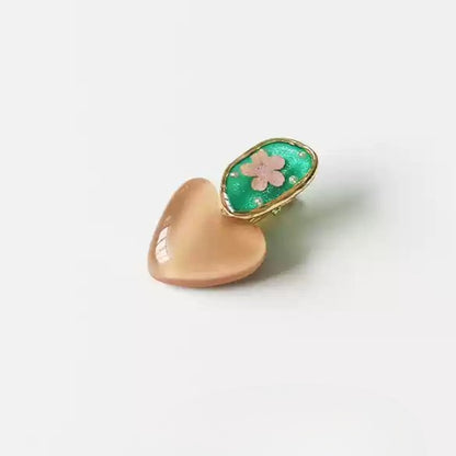 Jelly Color Heart Hair Clips for Women - 2024 New Premium Bang Clips, Forehair Clips and Duckbill Clips