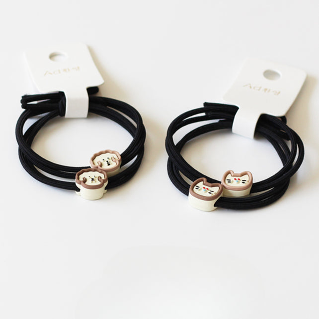 Cute Cat And Dog Hair Ties, High-End And Durable For Women To Tie Hair