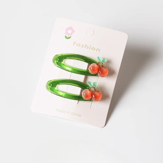 Candy Fruit Hair Clips Women New Cute Cartoon Side Hair Accessory