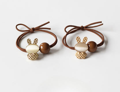 Bunny Hair Tie - Trendy Elegant Elastic Band, High Elasticity Durable Hair Tie for Women, Exquisite Japanese and Korean Inspired Hair Holder
