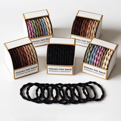 Set Of Ten Hair Ties, High-Elasticity And Durable For Women To Tie Hair