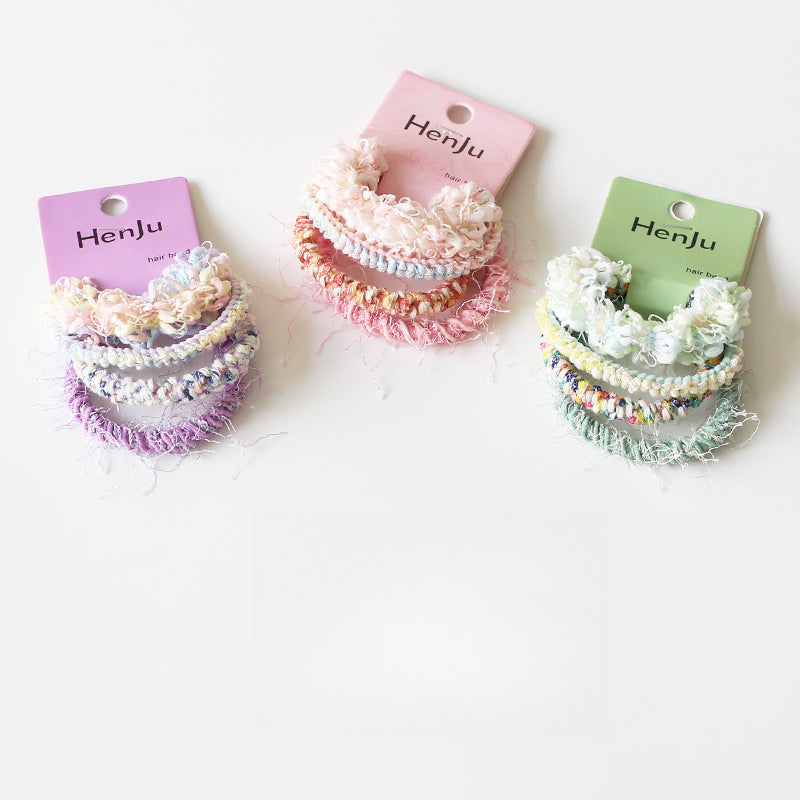 Knitted Hemp Hair Tie for Women, 2024 New High-end Hair Elastic, Durable High-stretch Hair Loop for Tying Hair