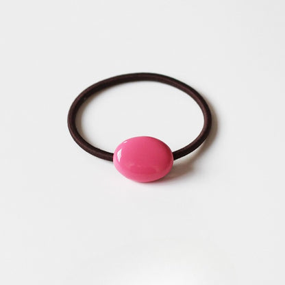 Textured Oval Hair Tie Thick Elastic Band Women New Simple Ponytail Hair Accessory