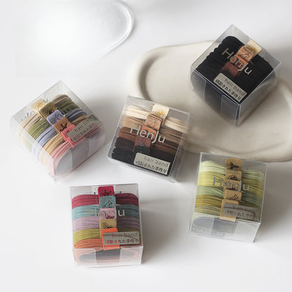 Boxed Seamless Hair Tie, Non-damaging Trendy Elastic for Women, Stylish Hairband for Ponytails and Updos