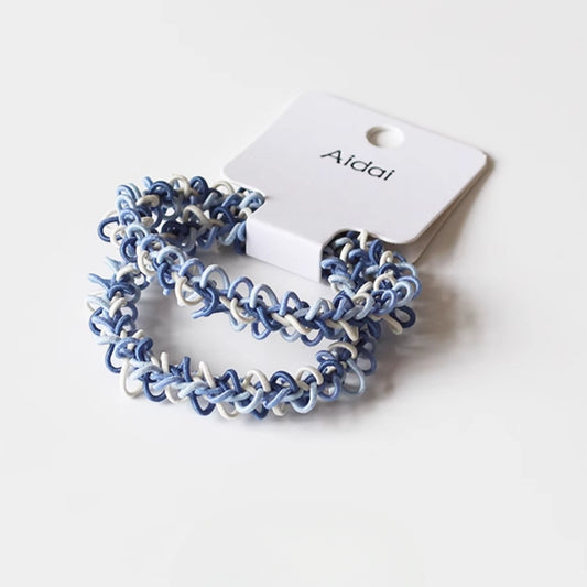 Openwork Knit Hair Ties, Durable And Stylish For Women To Style Hair
