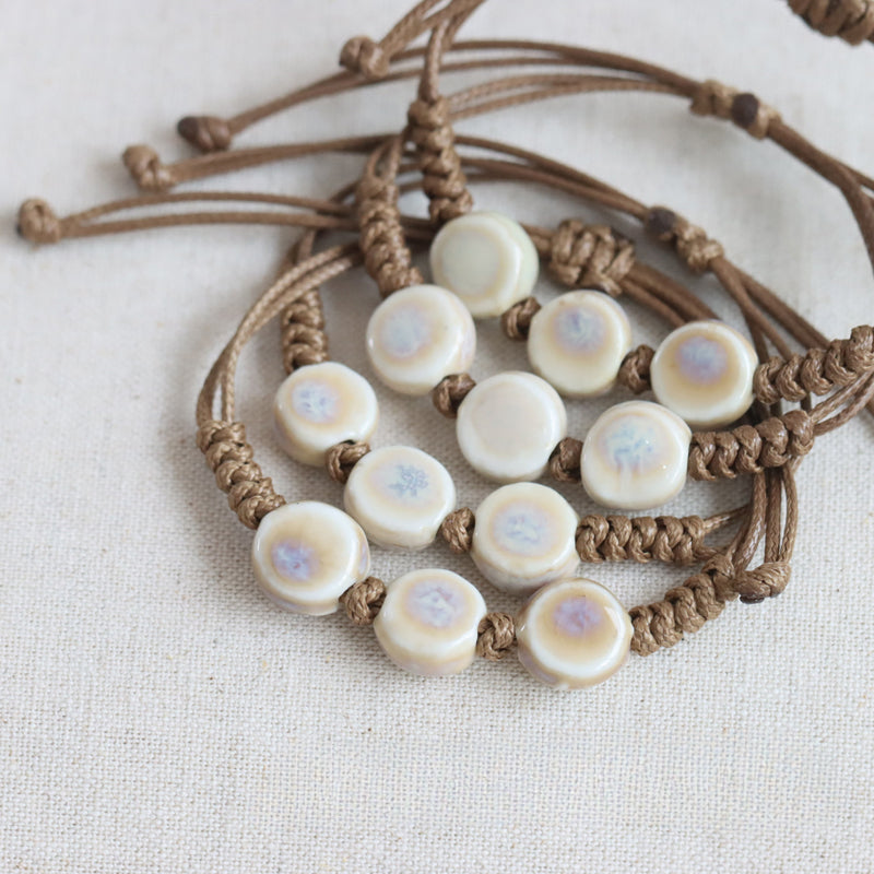 Ceramic Pendant Necklace - Artistic Bohemian Jewelry