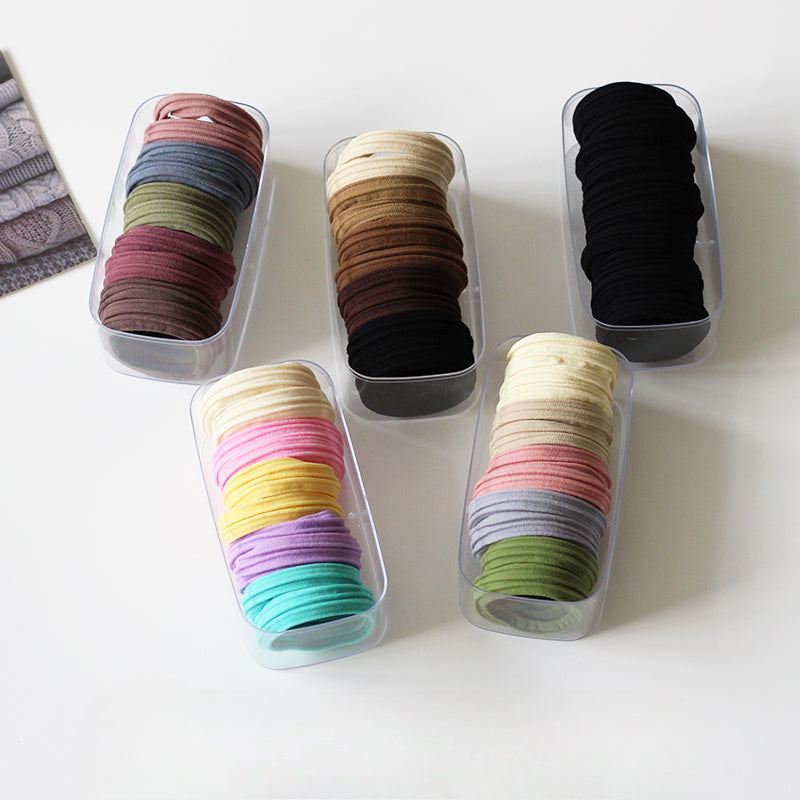 10-Pack Versatile Thick Hair Ties - High Elasticity Ponytail Bands, Non-Damaging Durable Hair Ties and Accessories