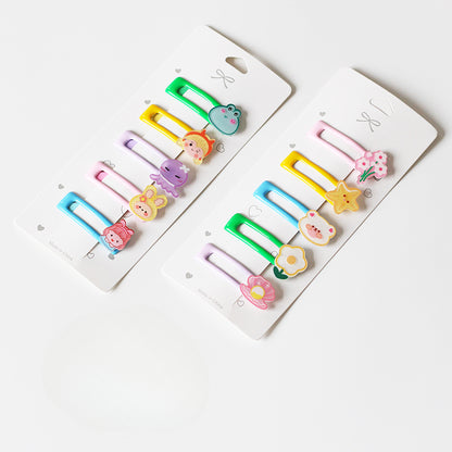 5-Piece Hair Clip Set - Cute Bang Clips, Forehead Hairpins, Sweet Girly Side Hair Clips and Accessories