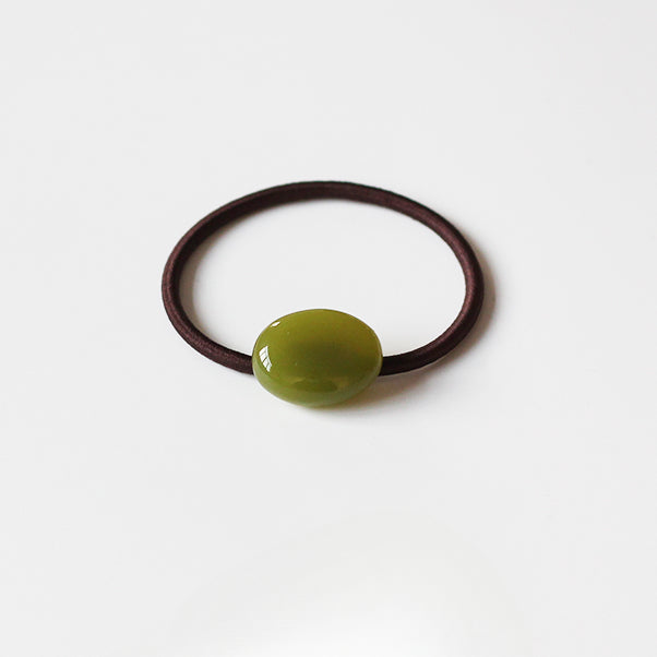 Textured Oval Hair Tie Thick Elastic Band Women New Simple Ponytail Hair Accessory